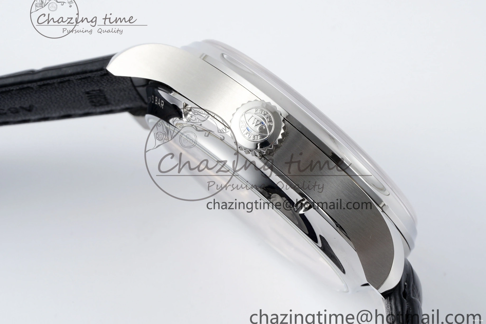 MIROTIME 0407 Bold Portugieser Perpetual Calendar SS 5033 APSF 1:1 Best Edition Blue Dial on Black Leather Strap A52610 Clone 7041